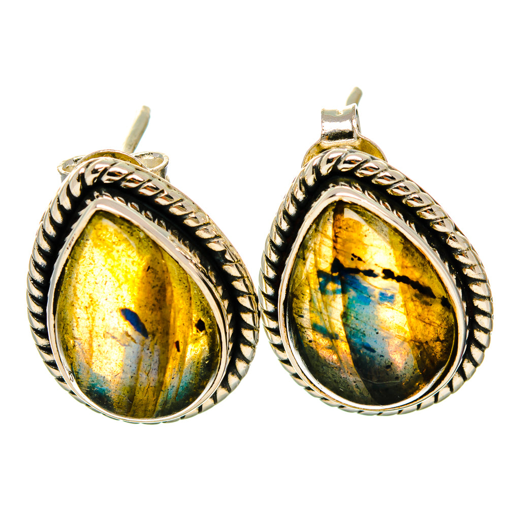 Labradorite Earrings handcrafted by Anasilvercos - EARR426092 - Photo 2