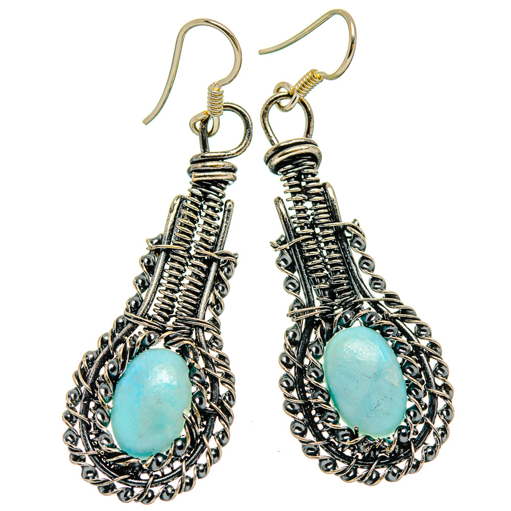 Larimar Earrings handcrafted by Anasilvercos - EARR426121 - Photo 2