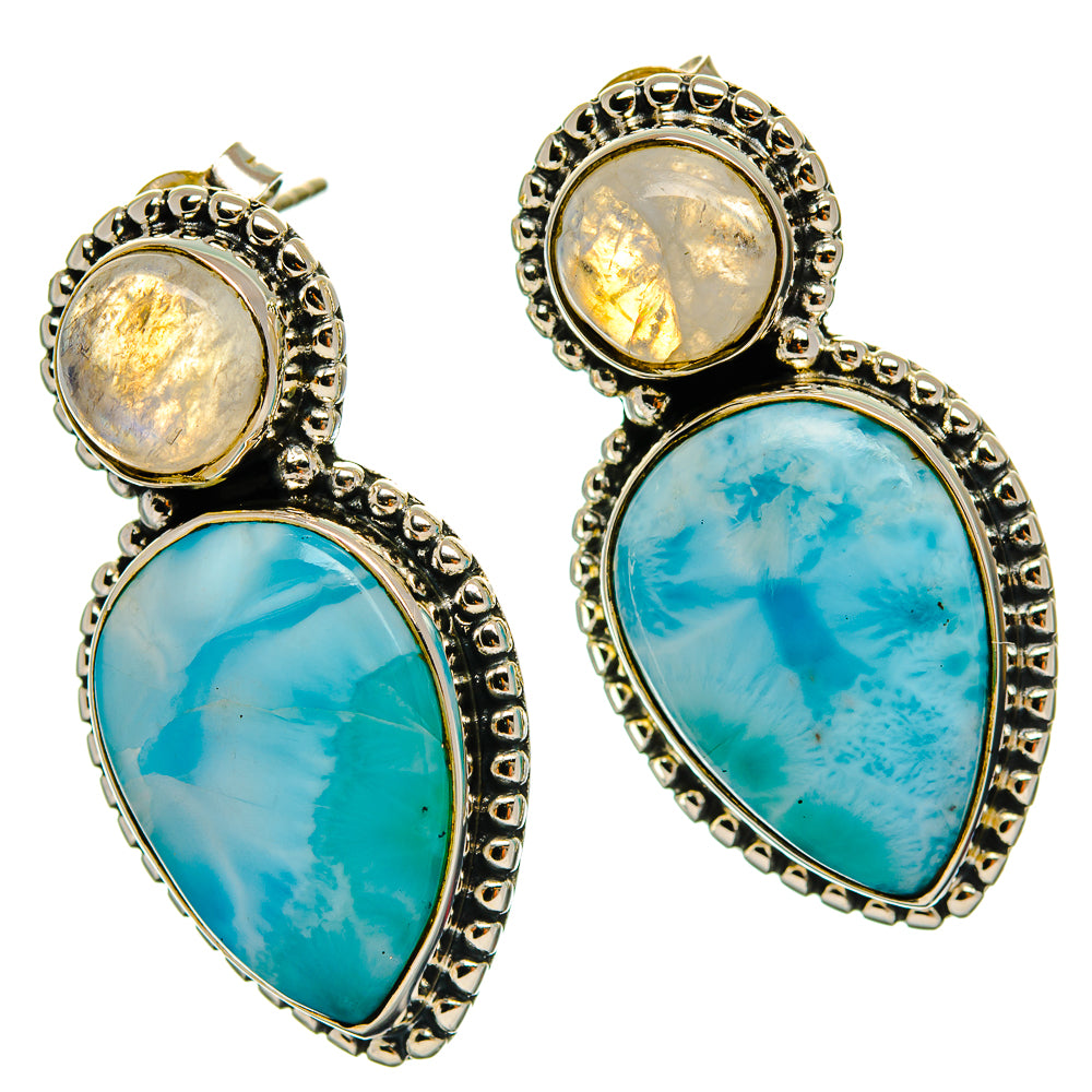 Larimar Earrings handcrafted by Anasilvercos - EARR426130 - Photo 2