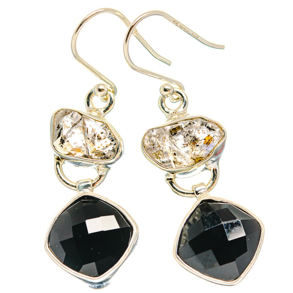 Black Onyx Earrings handcrafted by Anasilvercos - EARR426140 - Photo 2