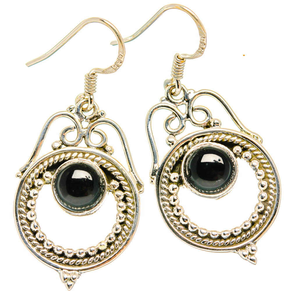 Black Onyx Earrings handcrafted by Anasilvercos - EARR426160 - Photo 2