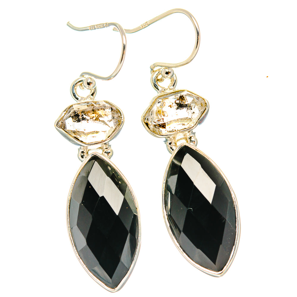 Black Onyx Earrings handcrafted by Anasilvercos - EARR426161 - Photo 2