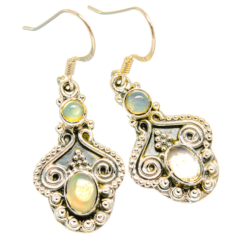 Ethiopian Opal Earrings handcrafted by Anasilvercos - EARR426162 - Photo 2
