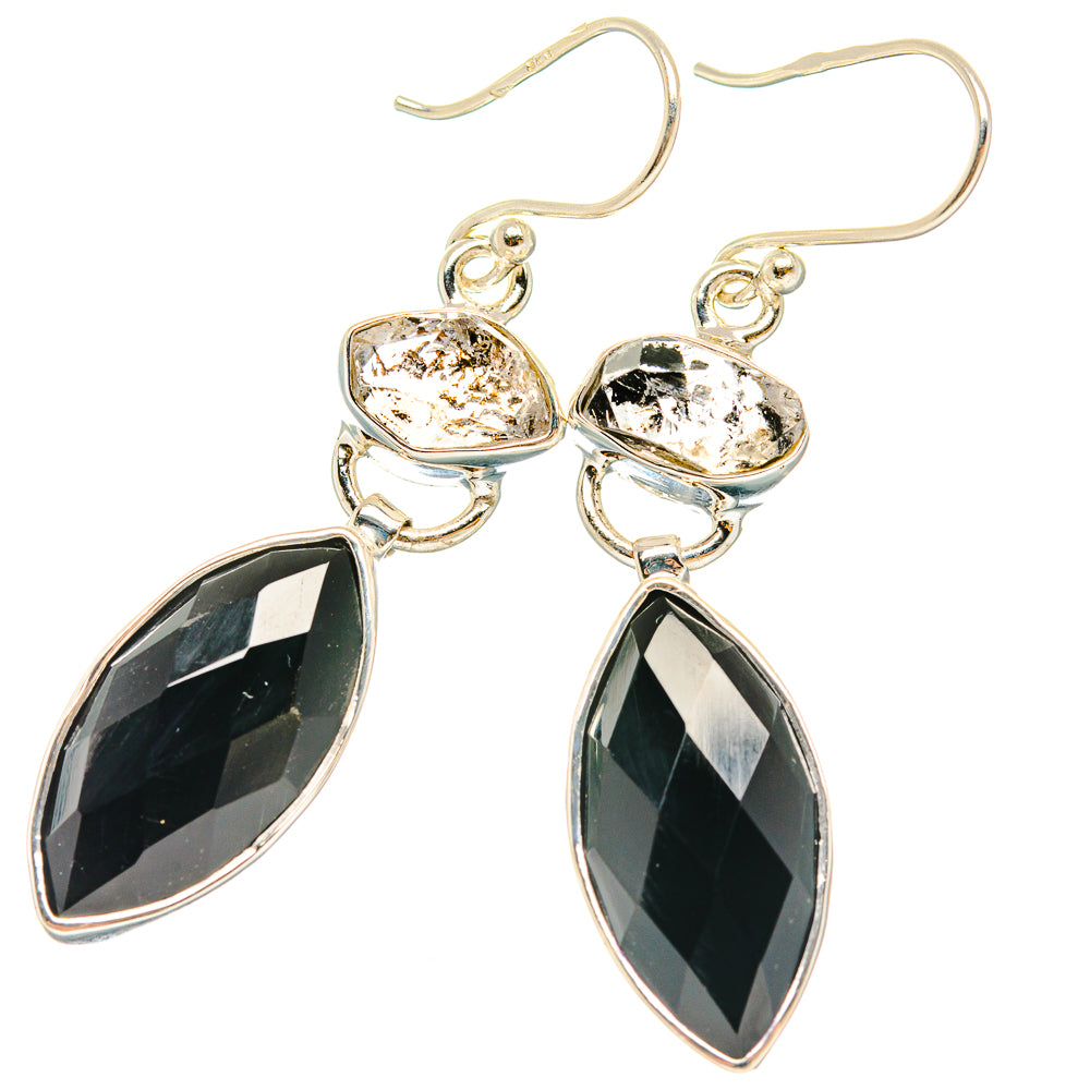Black Onyx Earrings handcrafted by Anasilvercos - EARR426175 - Photo 2