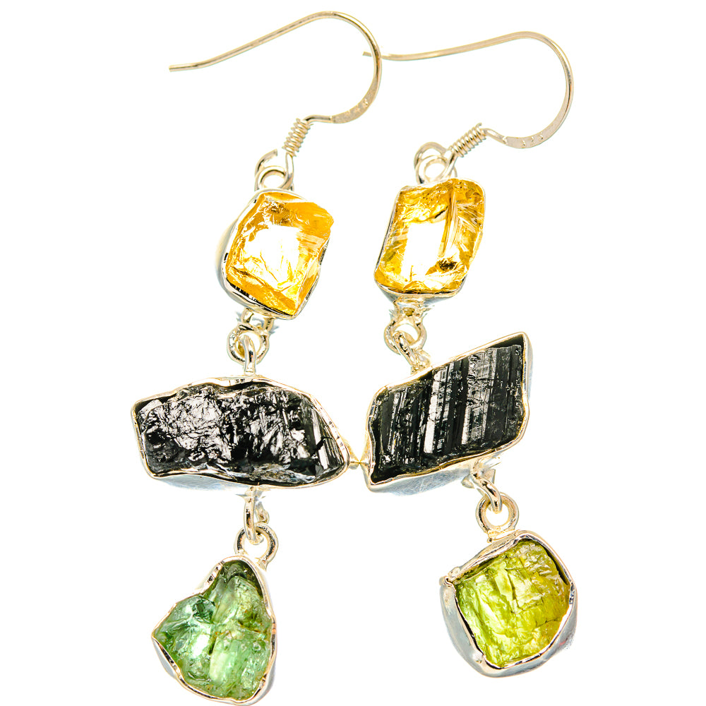 Black Tourmaline Earrings handcrafted by Anasilvercos - EARR426182 - Photo 2