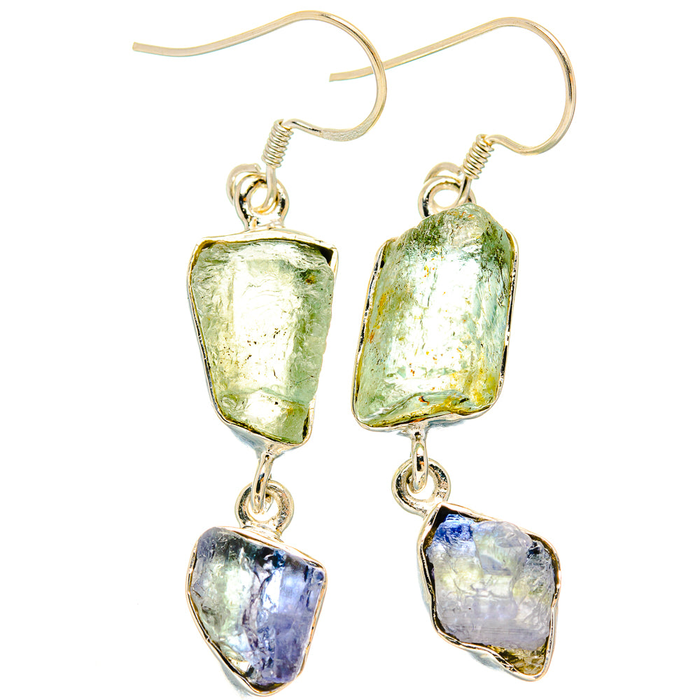 Green Amethyst Earrings handcrafted by Anasilvercos - EARR426183 - Photo 2