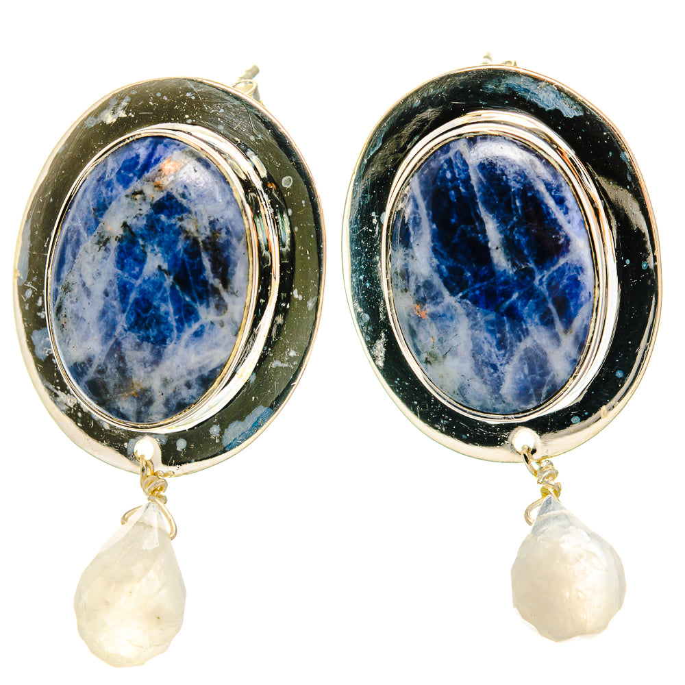Sodalite Earrings handcrafted by Anasilvercos - EARR426185 - Photo 2