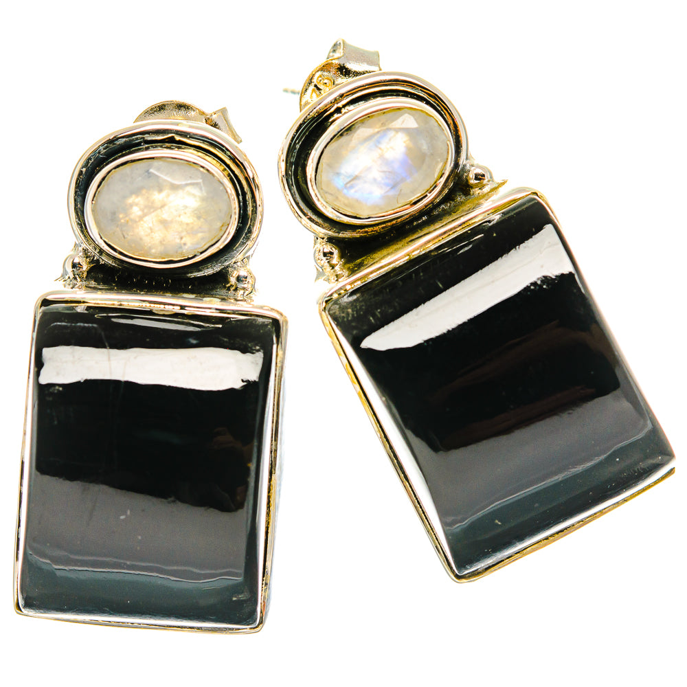 Black Onyx Earrings handcrafted by Anasilvercos - EARR426195 - Photo 2