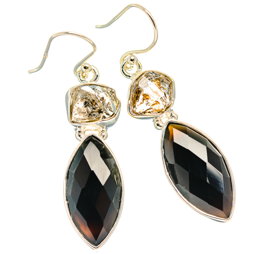 Black Onyx Earrings handcrafted by Anasilvercos - EARR426199 - Photo 2
