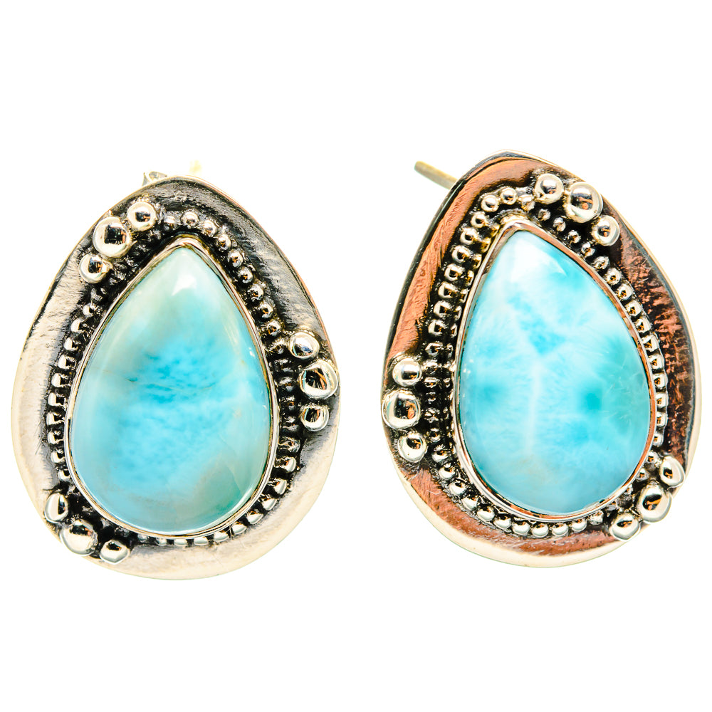 Larimar Earrings handcrafted by Anasilvercos - EARR426207 - Photo 2