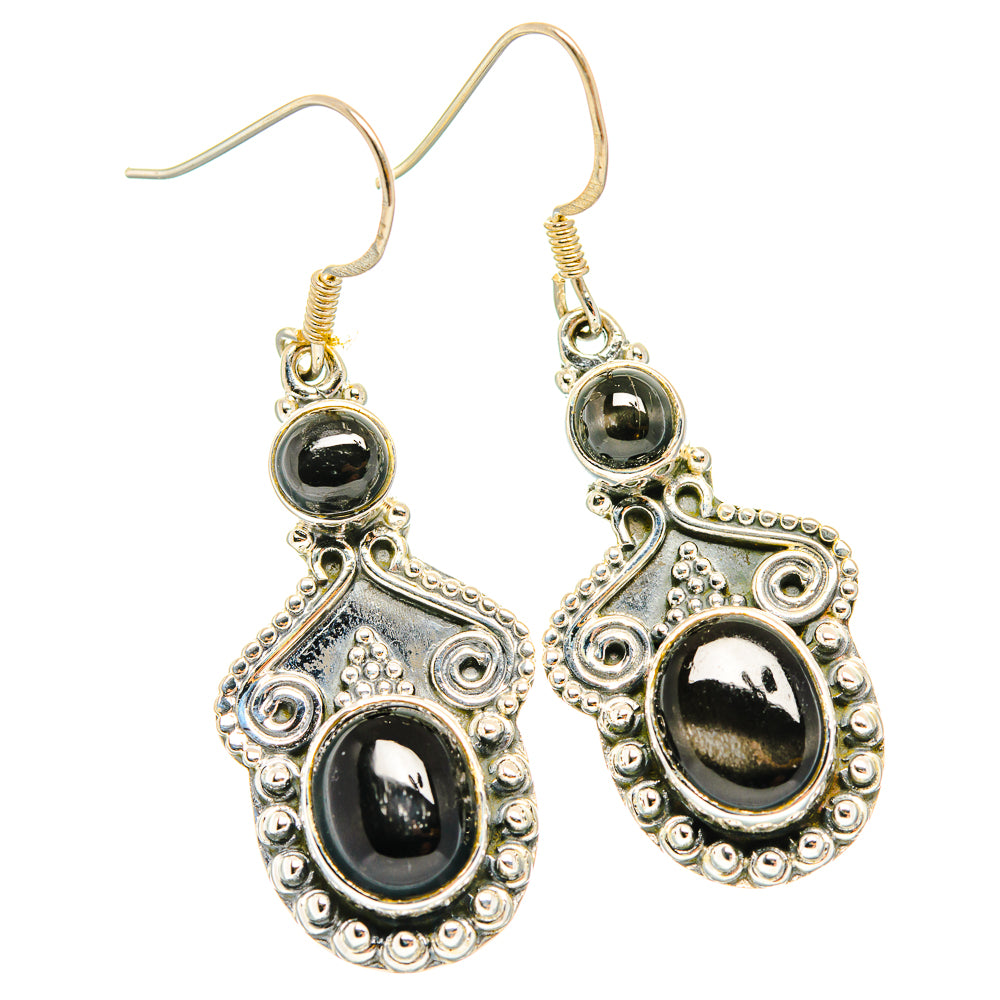 Star Diopside Earrings handcrafted by Anasilvercos - EARR426213 - Photo 2