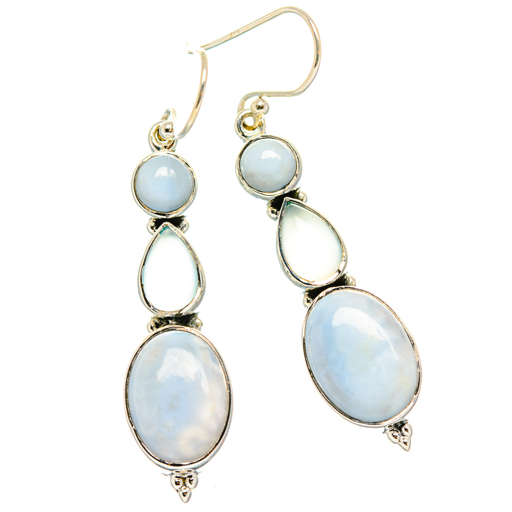Owyhee Opal Earrings handcrafted by Anasilvercos - EARR426215 - Photo 2