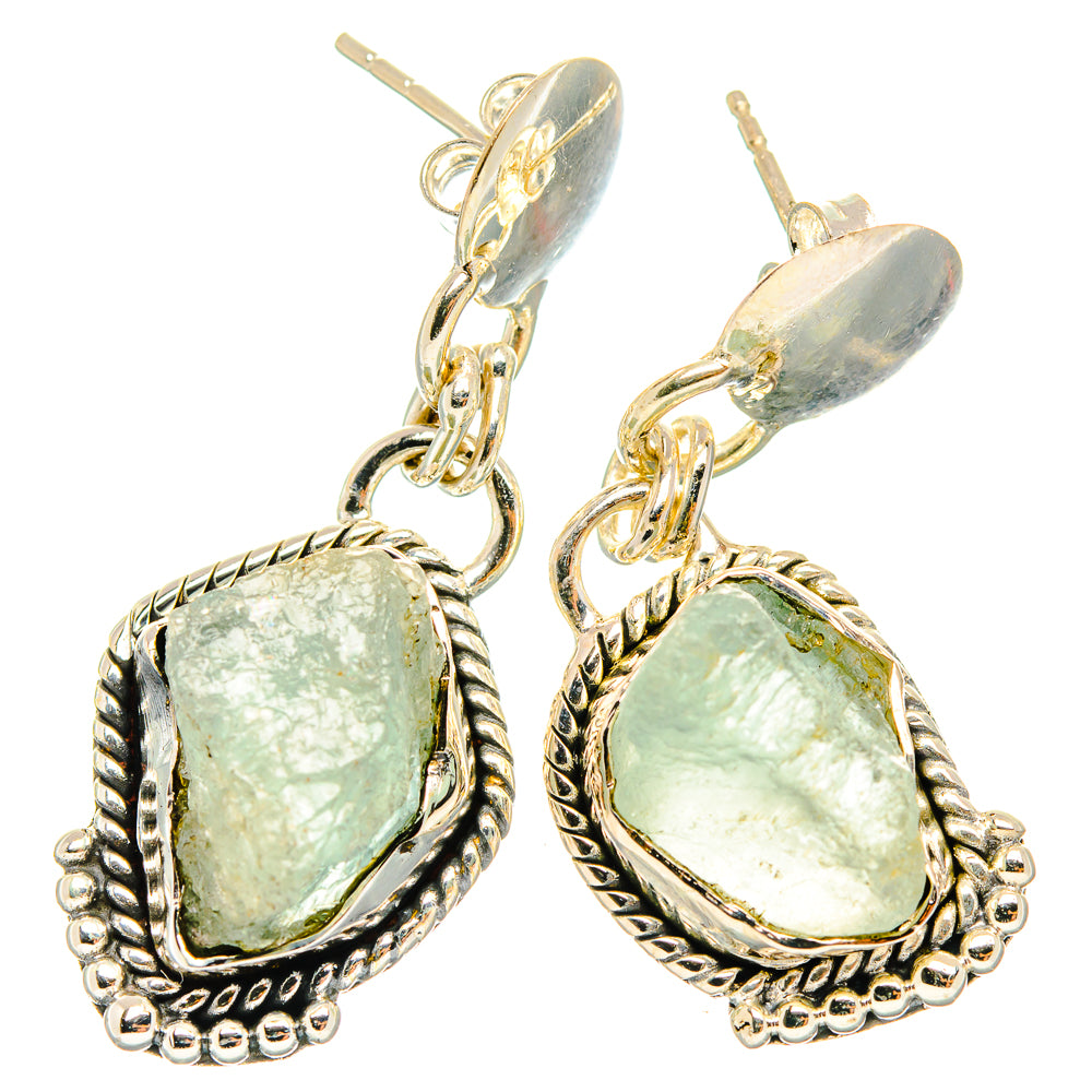 Aquamarine Earrings handcrafted by Anasilvercos - EARR426223 - Photo 2
