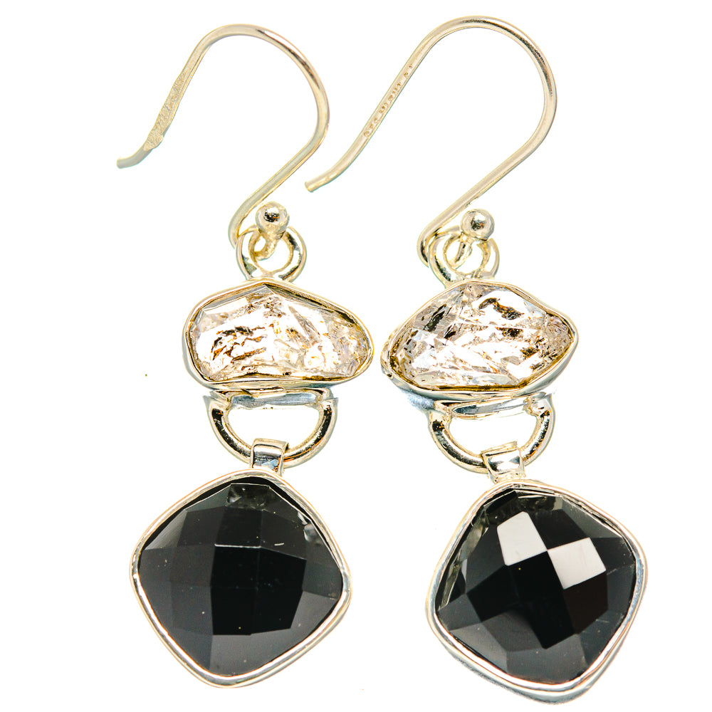 Black Onyx Earrings handcrafted by Anasilvercos - EARR426227 - Photo 2