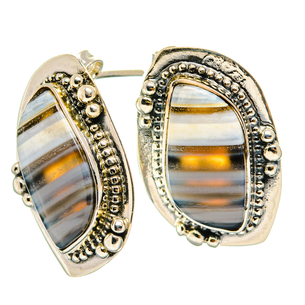 Owyhee Opal Earrings handcrafted by Anasilvercos - EARR426228 - Photo 2