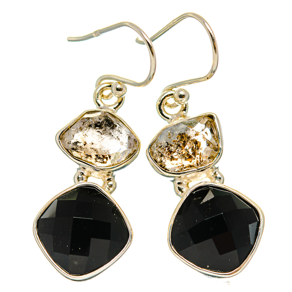 Black Onyx Earrings handcrafted by Anasilvercos - EARR426248 - Photo 2