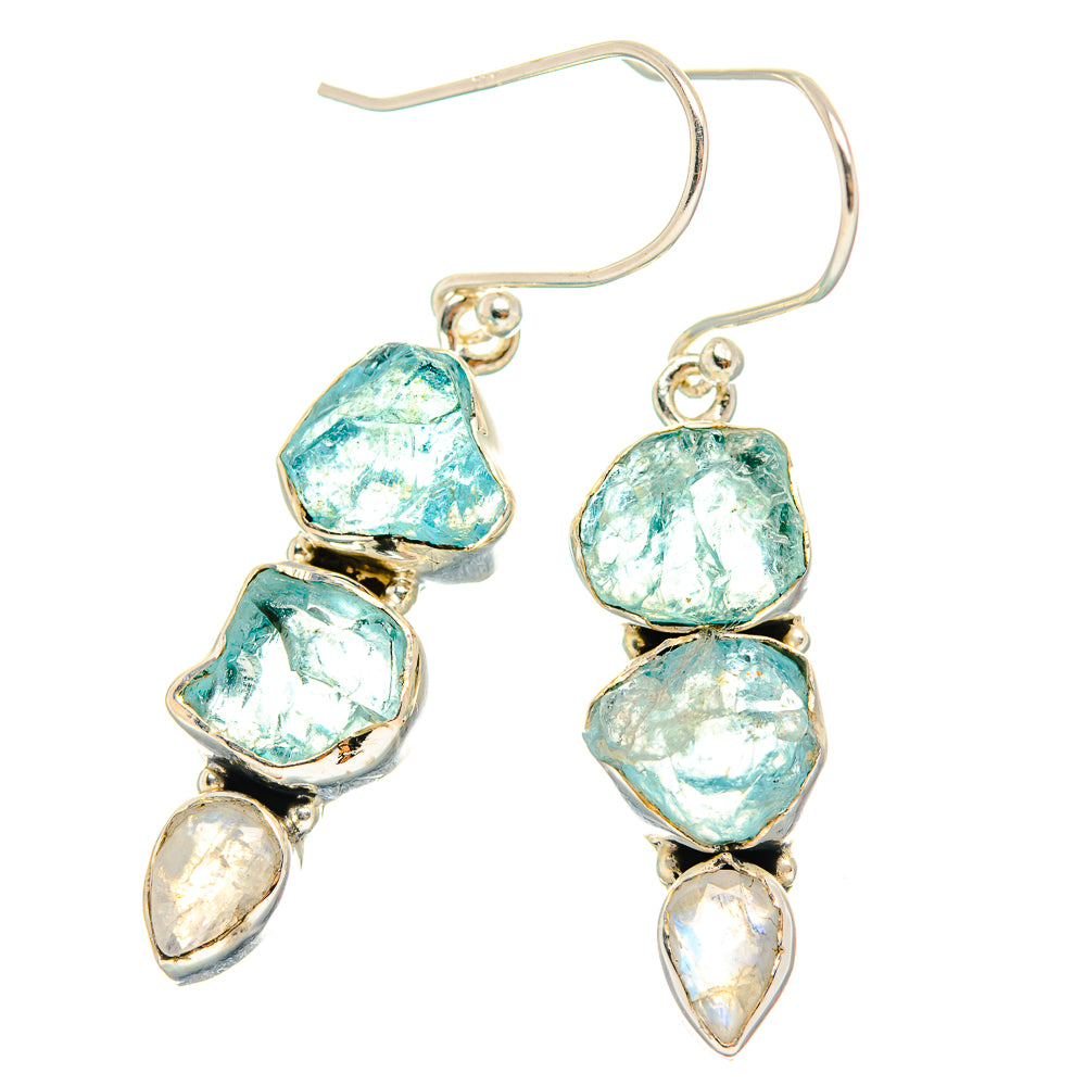 Aquamarine Earrings handcrafted by Anasilvercos - EARR426253 - Photo 2