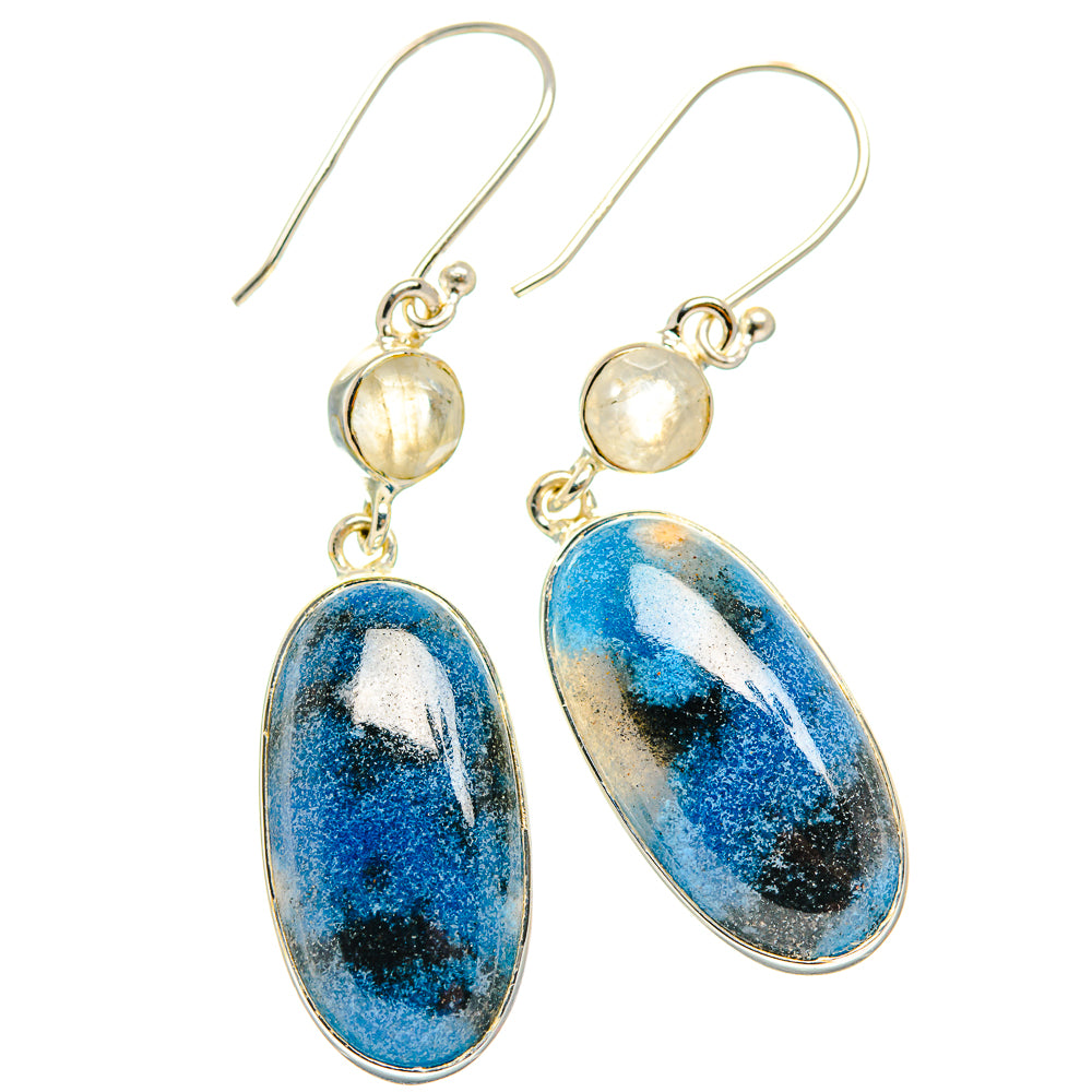 Shattuckite Earrings handcrafted by Anasilvercos - EARR426276 - Photo 2