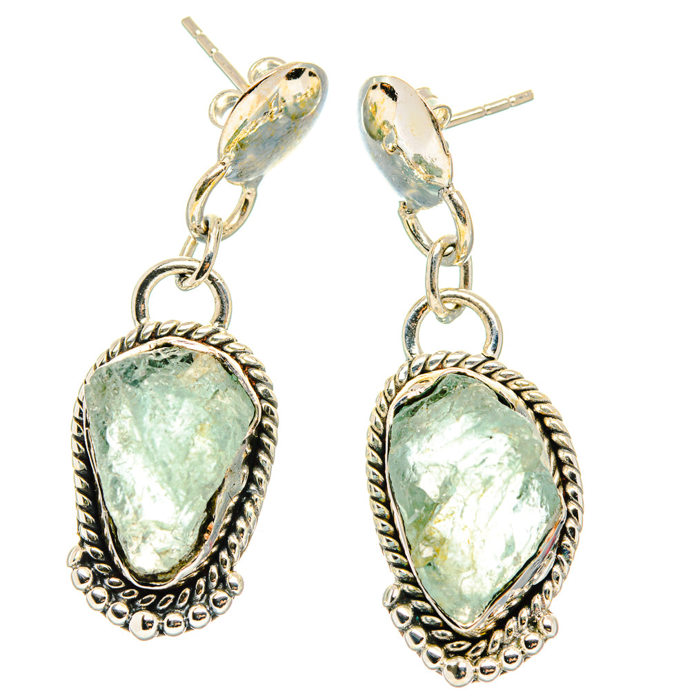 Aquamarine Earrings handcrafted by Anasilvercos - EARR426277 - Photo 2