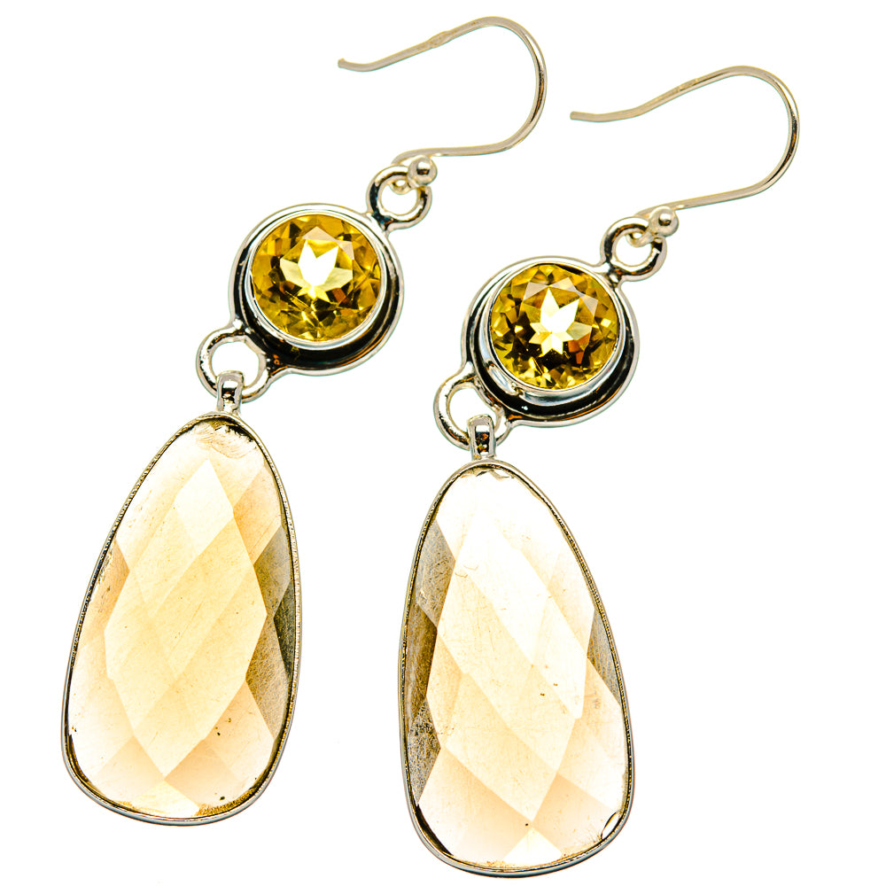 Smoky Quartz Earrings handcrafted by Anasilvercos - EARR426285 - Photo 2
