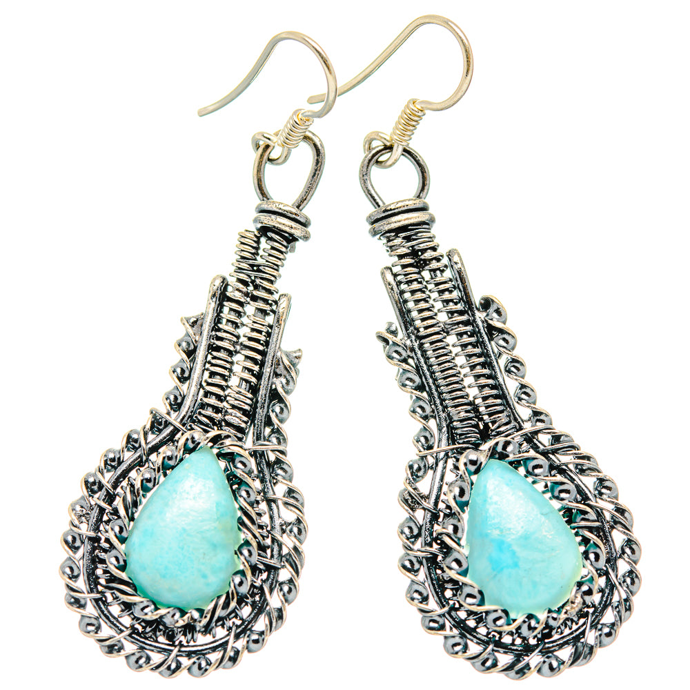Larimar Earrings handcrafted by Anasilvercos - EARR426293 - Photo 2