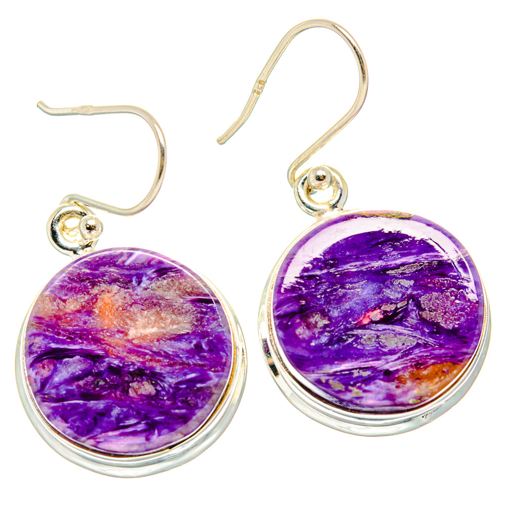 Charoite Earrings handcrafted by Anasilvercos - EARR426295 - Photo 2