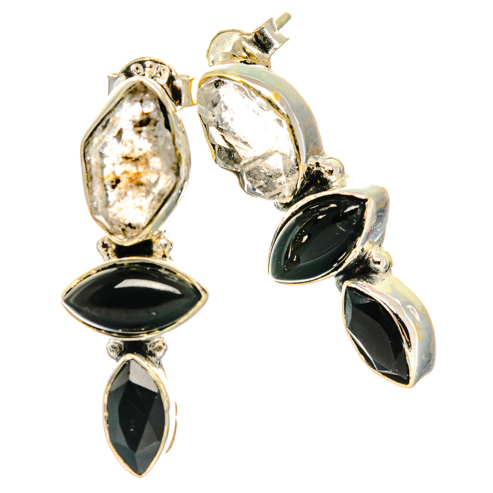 Herkimer Diamond Earrings handcrafted by Anasilvercos - EARR426298 - Photo 2