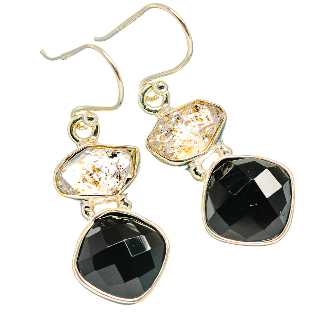 Black Onyx Earrings handcrafted by Anasilvercos - EARR426306 - Photo 2