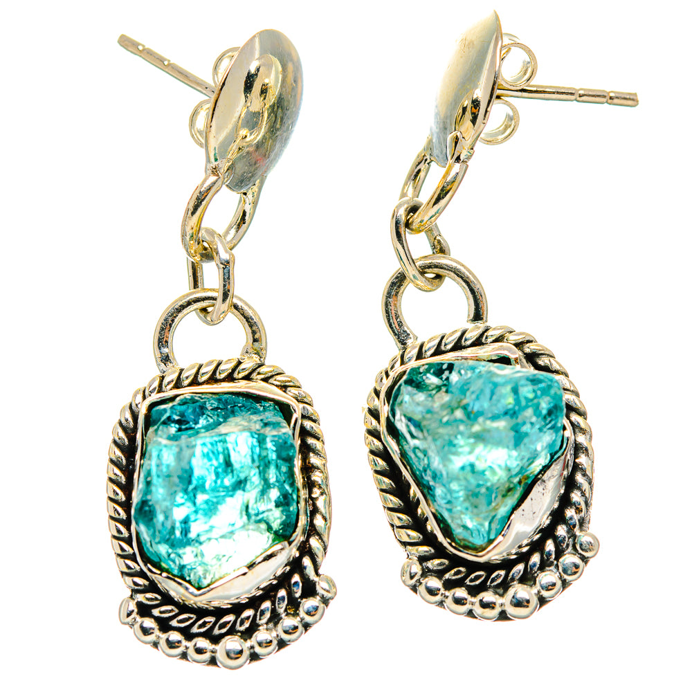 Apatite Earrings handcrafted by Anasilvercos - EARR426309 - Photo 2
