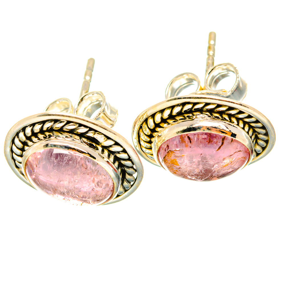 Pink Tourmaline Earrings handcrafted by Anasilvercos - EARR426313 - Photo 2