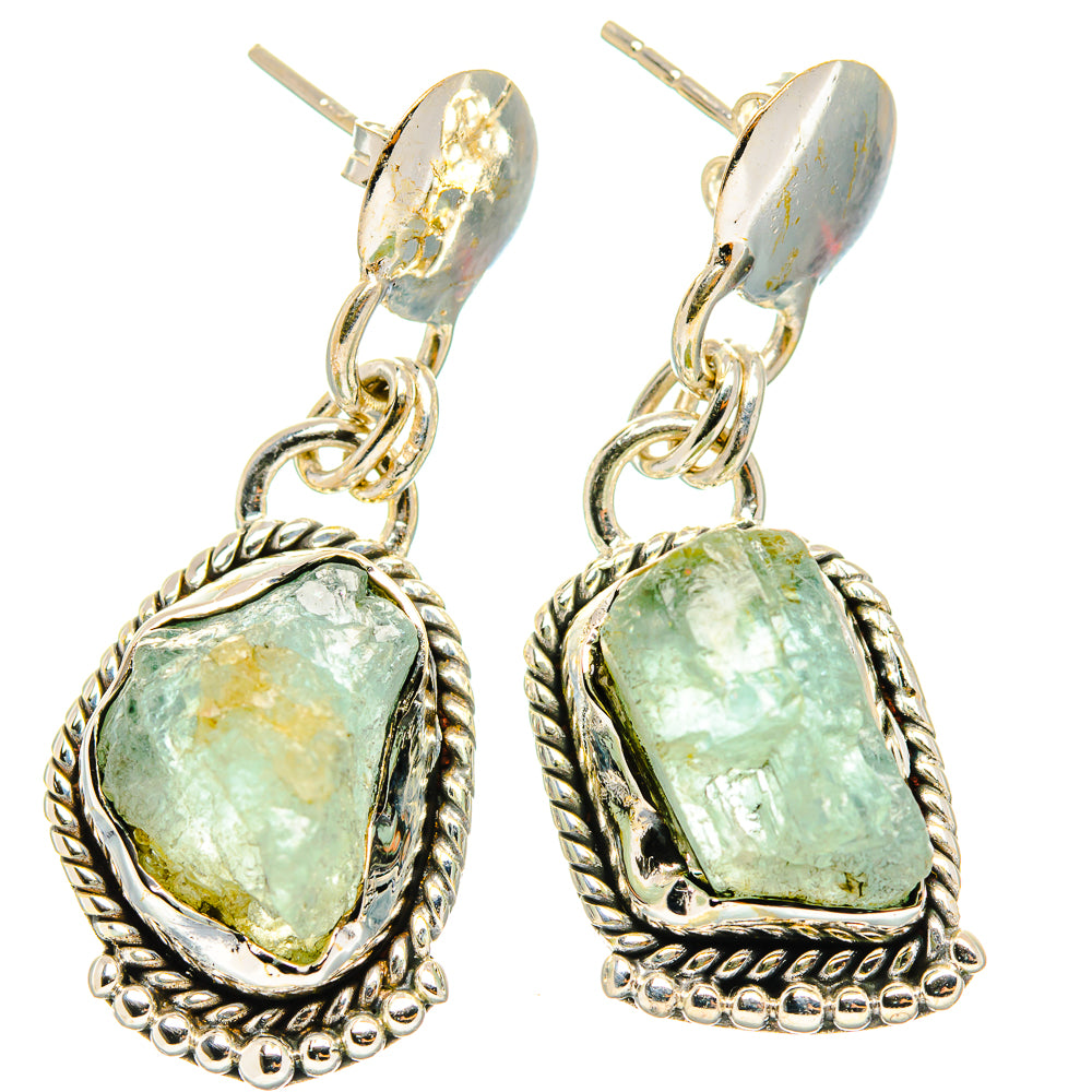 Aquamarine Earrings handcrafted by Anasilvercos - EARR426317 - Photo 2