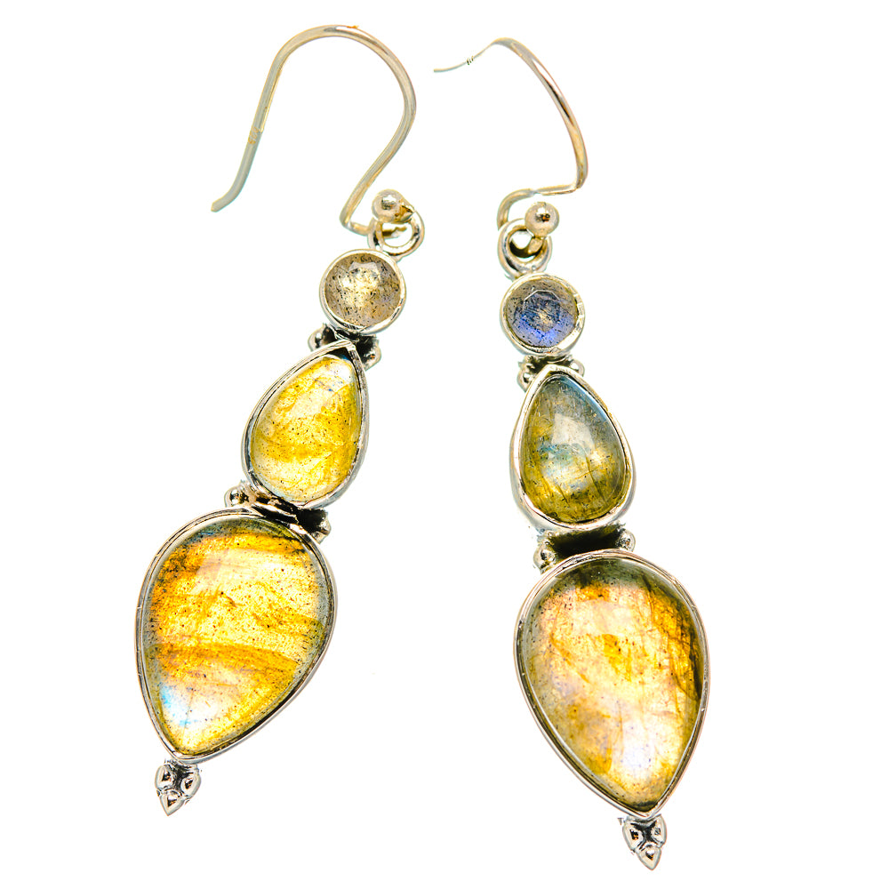 Labradorite Earrings handcrafted by Anasilvercos - EARR426319 - Photo 2