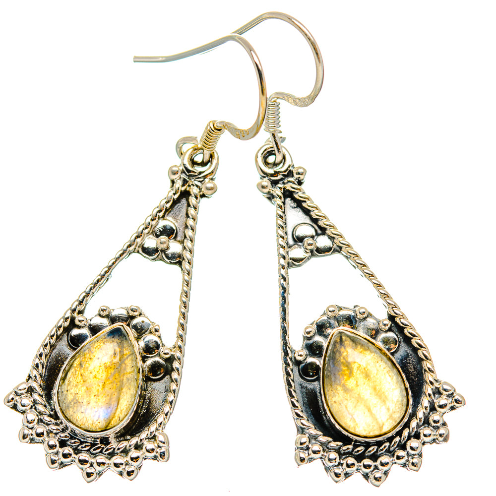 Labradorite Earrings handcrafted by Anasilvercos - EARR426320 - Photo 2