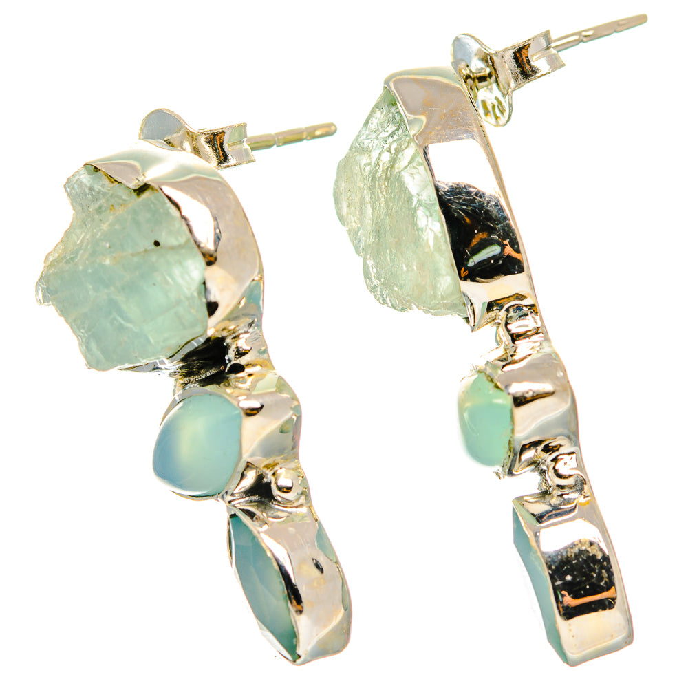 Aquamarine Earrings handcrafted by Anasilvercos - EARR426323 - Photo 2