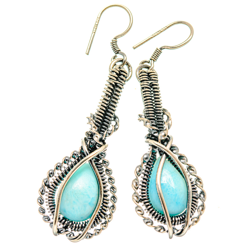 Larimar Earrings handcrafted by Anasilvercos - EARR426326 - Photo 2