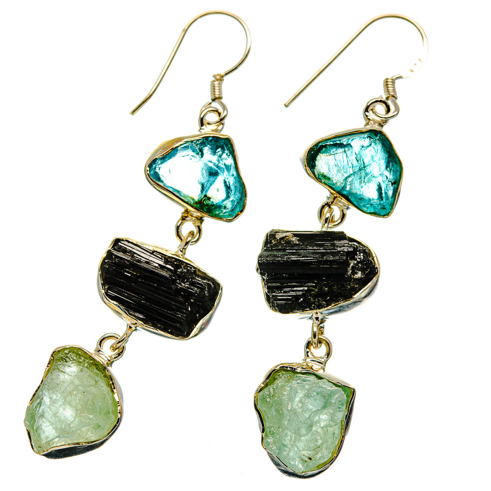Aquamarine Earrings handcrafted by Anasilvercos - EARR426333 - Photo 2