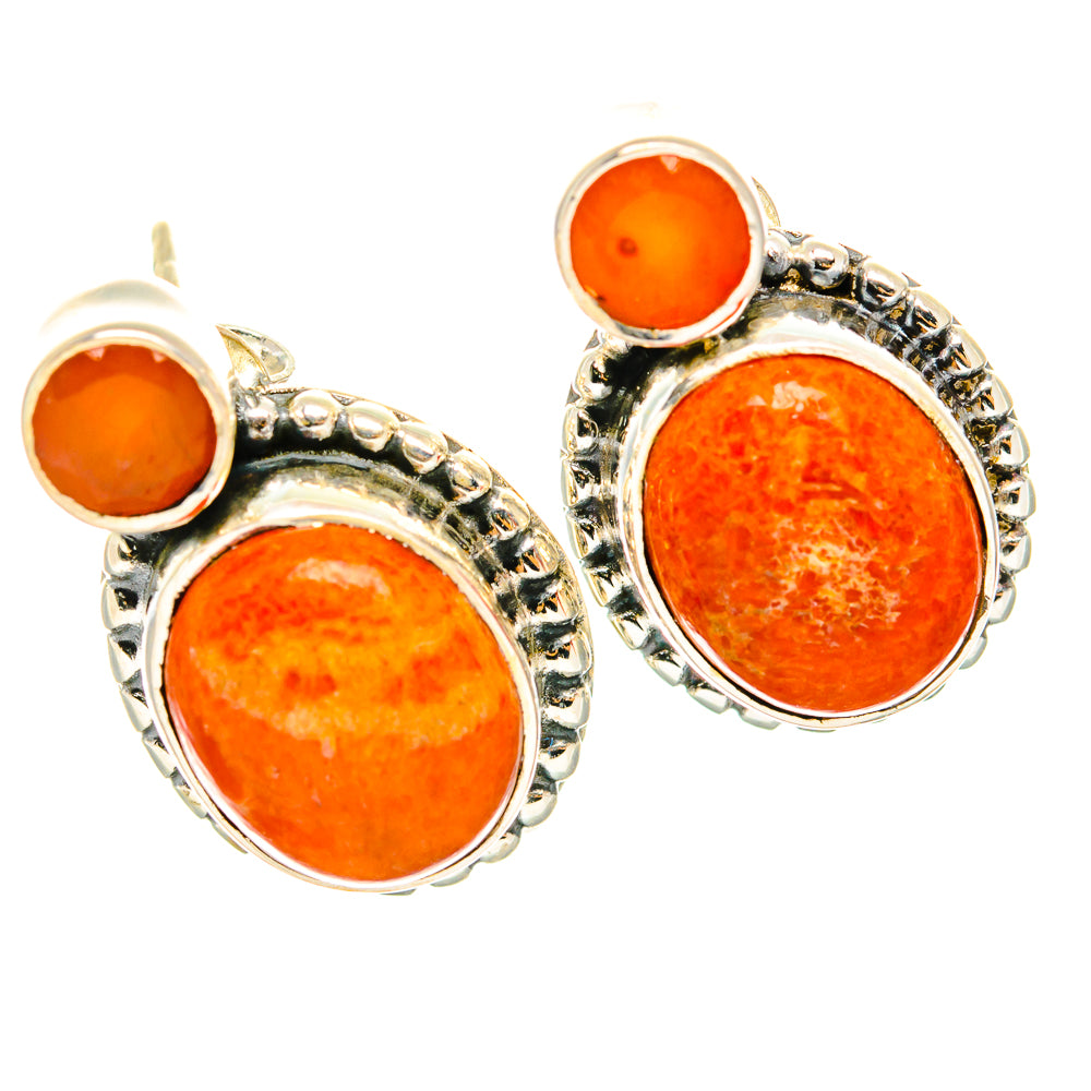 Sponge Coral Earrings handcrafted by Anasilvercos - EARR426338 - Photo 2