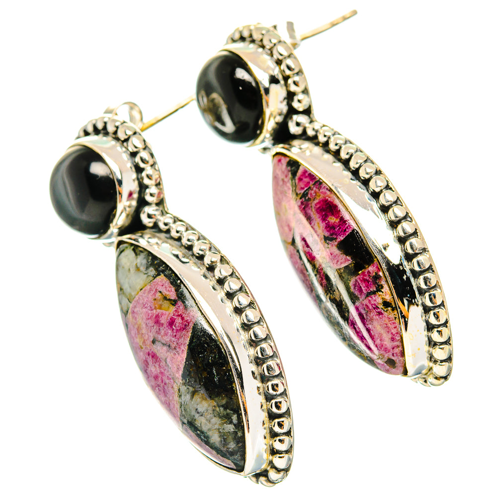 Russian Eudialyte Earrings handcrafted by Anasilvercos - EARR426347 - Photo 2