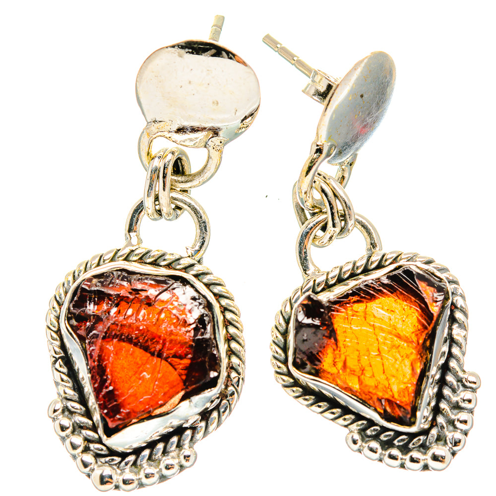Garnet Earrings handcrafted by Anasilvercos - EARR426357 - Photo 2