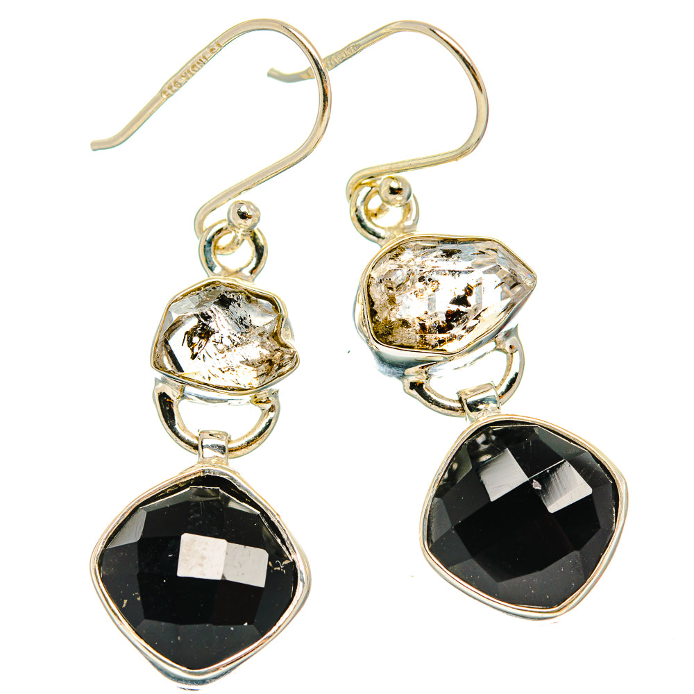 Black Onyx Earrings handcrafted by Anasilvercos - EARR426362 - Photo 2