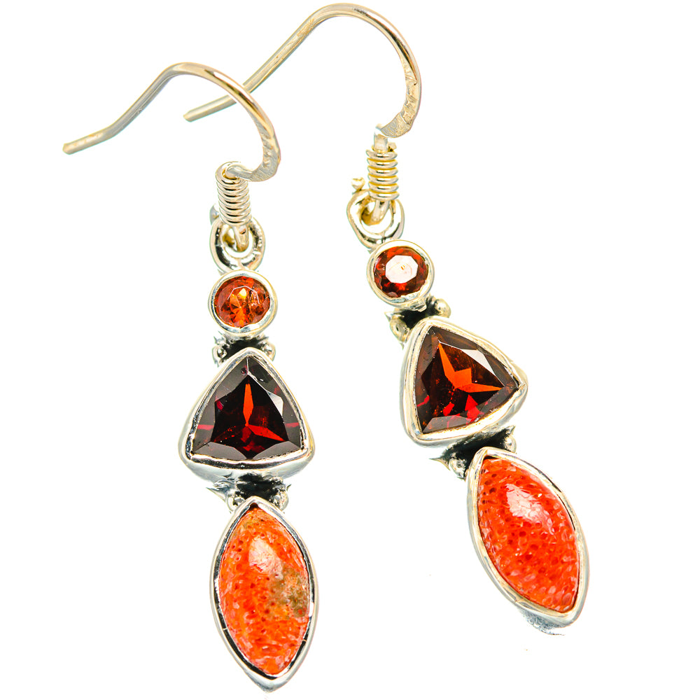 Sponge Coral Earrings handcrafted by Anasilvercos - EARR426423 - Photo 2