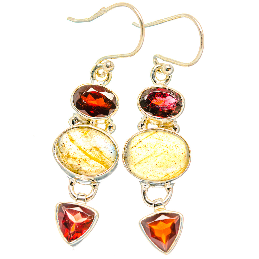 Labradorite Earrings handcrafted by Anasilvercos - EARR426428 - Photo 2