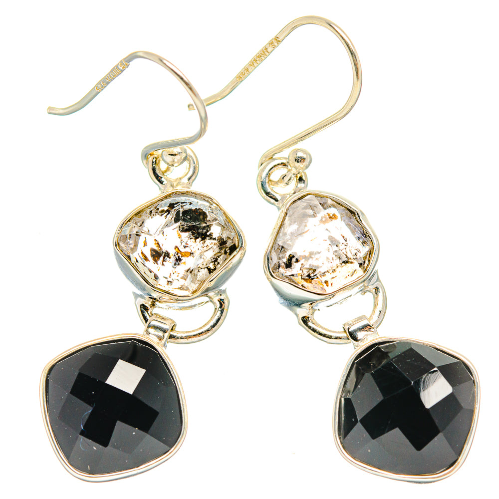 Black Onyx Earrings handcrafted by Anasilvercos - EARR426441 - Photo 2