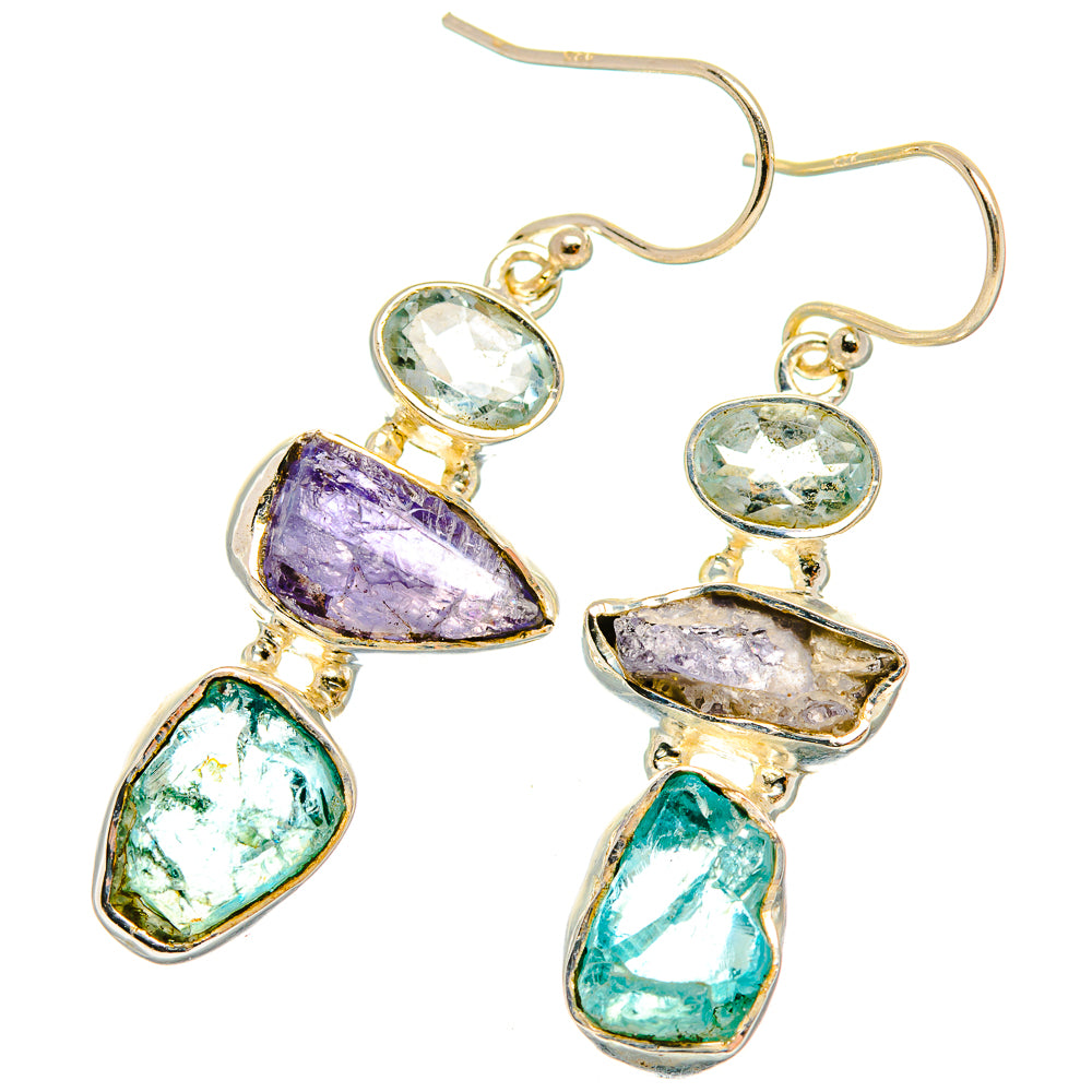 Green Fluorite Earrings handcrafted by Anasilvercos - EARR426449 - Photo 2