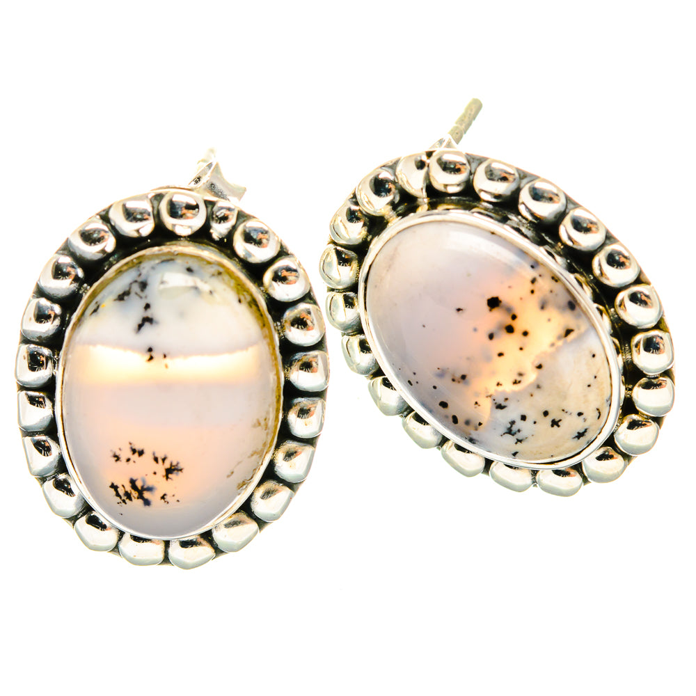 Dendritic Opal Earrings handcrafted by Anasilvercos - EARR426465 - Photo 2