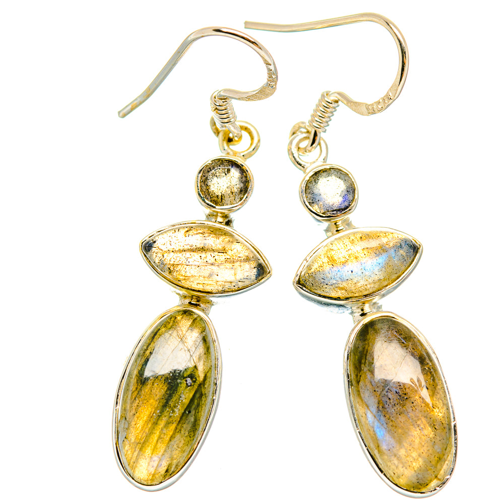 Labradorite Earrings handcrafted by Anasilvercos - EARR426470 - Photo 2