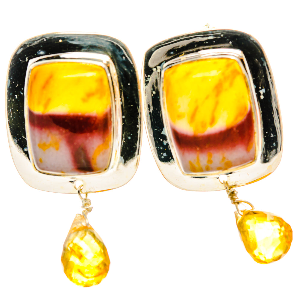 Mookaite Earrings handcrafted by Anasilvercos - EARR426478 - Photo 2