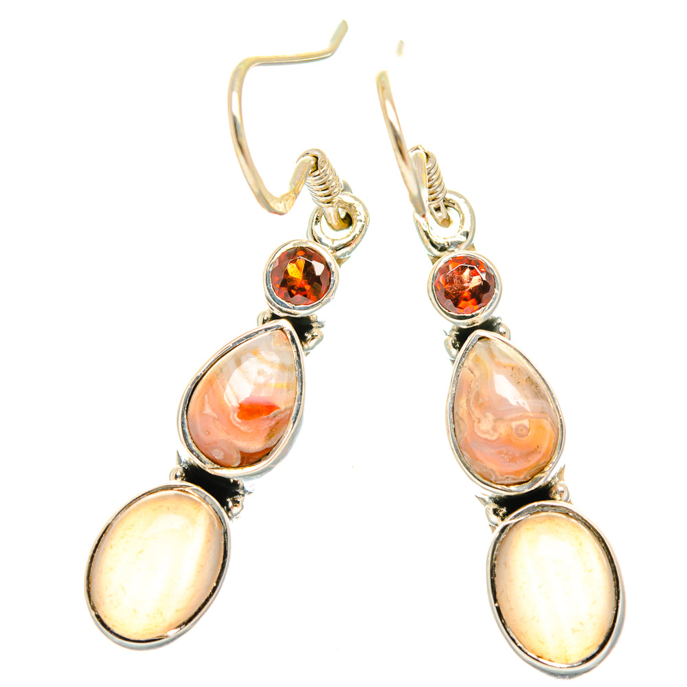 Rose Quartz Earrings handcrafted by Anasilvercos - EARR426480 - Photo 2