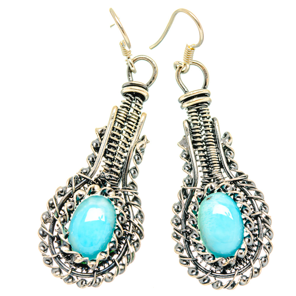 Larimar Earrings handcrafted by Anasilvercos - EARR426483 - Photo 2