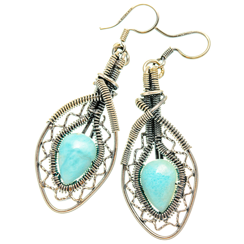 Larimar Earrings handcrafted by Anasilvercos - EARR426485 - Photo 2
